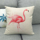 Flamingo Striped Animal Pillow Case for Living Room Sofa by Ljojo
