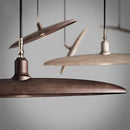 Modern Minimalist Art Design LED Chandelier Wabi-sabi Solid Wood Pendant Light by Ljojo