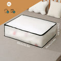 Ljojo™ Quilt Blanket Storage Bag: Folding Duvet Organizer for Closet or Under-Bed.