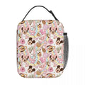 Ljojo Minnie Mouse Insulated Lunch Bag for Girls - Cute School Picnic Food Storage