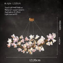French Pink Flower Pendant Chandelier For Living Room Kitchen Island – Ljojo Bouquet Blossom Light Fixture