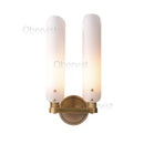 Ljojo LED Wall Sconce Copper Gold White Minimalist Art Deco Wall Light