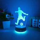 Football 3D Night Light USB Touch Colorful Light Atmosphere Gift by Ljojo