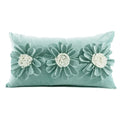 Ljojo 3D Sunflower Velvet Cushion Cover 30x50cm Home Decor Sofa Bed-Living Room
