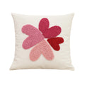 Ljojo Love Tufted Velvet Pillow Cover Cute Pink Valentine's Day Cushion Cover
