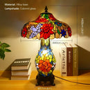 Ljojo Luxe Stained Glass Table Lamp for Living Room and Bedroom
