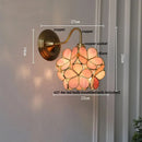 LED Wall Light Fixture Pink Glass Bar Restaurant Bedroom Lamp Sconce by Ljojo