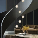 Modern Crystal Ball Fishbone Pendant LED Chandelier for Luxury Home Decor by Ljojo