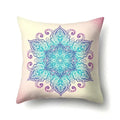 Abstract Geometric Bohemian Pillowcase in Colorful Exotic Style by Ljojo