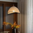 Wabi-Sabi Style Retro Pendant Lights Linen Fabric Chandeliers by Ljojo