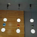 LED Pendant Light White Glass Ball Hanging Lamp 4000K for Dining Room Kitchen by Ljojo
