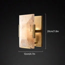 Ljojo LED Copper Marble Wall Lamp for Villa Living Room Corridor Lighting