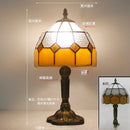 French Table Lamp Stained Glass Red Rose 8 Inches Bedside Reading Light Ljojo