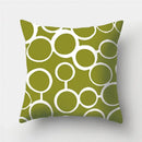 Army Green Geometric Printed Pillowcase by Ljojo for Living Room and Bedroom Decor
