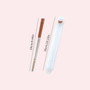 Ljojo 316 Stainless Steel Chopsticks Pair With Box, Anti-Slip Reusable Sushi Stick