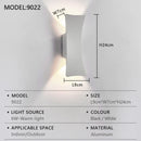 LED Wall Lamp Indoor Outdoor IP65 Waterproof White Black Modern Minimalist Aluminum Home Light Garden Light