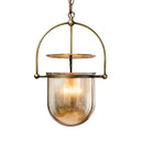 Ljojo Glass Chandelier Vintage Pendant Light for Kitchen Dining Room Bar Bedroom