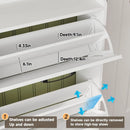 Ljojo™ 6-Drawer Shoe Cabinet with Metal Handles, Entryway Storage Solution