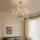 American Luxury Style Candle Chandelier with K9 Crystals - Elegant Pendant Lights by Ljojo