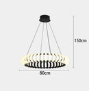 Nordic Minimalist Black White LED Pendant Lights for Home Decor by Ljojo
