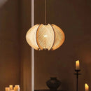 Hemp Rope Wood Pendant Light Chandelier Stylish Ceiling Lamp Living Room Bedroom Art Decoration Modern by Ljojo