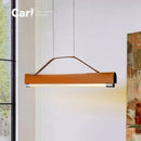 Ljojo Saddle Leather Pendant Light for Dining Table - Ancient French Designer Style