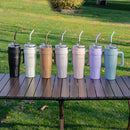 Ljojo Light Luxury Handle Cup: Insulated Straw Cup for Office, Travel, and Car