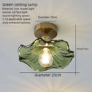 Green Lotus Pendant Lamp: Handcrafted Boho Chic Lighting for Bedroom, Dining Room, Bar Counter by Ljojo