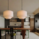 Wabi-Sabi Fabric Pendant Lights Medieval Retro Chandelier by Ljojo