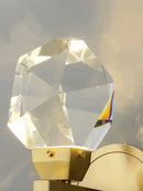 Gold Crystal LED Wall Lamp by Ljojo: Modern Luxury Sconce for Home Decor