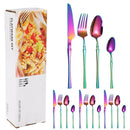 Ljojo 16-Piece Stainless Steel Tableware Set for Restaurants, Hotels, and Homes