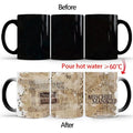 Ljojo Marauder Map Color Changing Cup Mug - Magic Heat Sensitive Tea Coffee Gift