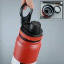 Ljojo 24H Insulated Stainless Steel Water Bottle with Handle, BPA-Free Sports Thermos