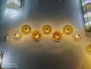 Ljojo Modern Glass Wall Lamp Golden Light Luxury Aisle Bedside Living Room Wall Light