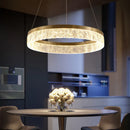 Ljojo Luxe Ring Resin Chandelier: Modern Nordic Design for Living, Dining, and Bedroom