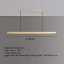 Ljojo Walnut Wood LED Pendant Lights Chandelier for Living Room Home Decoration