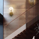 Ljojo Marble Ball Wall Light in Gold, Black, Copper with G9 Bulb for Home and Restaurant Sconce
