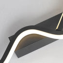 LED Wall Sconce Light 80/100CM Long Strip Bedroom Decor Irregular Black Lamp Ljojo