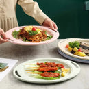 Ljojo Lilac Wheat Straw Dinner Plates Set - Eco Friendly Lightweight Tableware