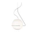 Ljojo Modern LED White Chandelier Pendant Light for Bedroom Living Room Dining Elegant