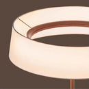 Ljojo LED Fabric Pendant Light - Modern Circular Hanging Lamp for Living, Dining, Bedroom, Kitchen, Island & Restaurant