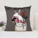 Bull Terrier Art Anime Pillow Cover 40x40 Ljojo Home Decor Throw Pillow