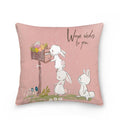 Easter Bunny Polyester Throw Pillow for Home Decor Sofa by Ljojo