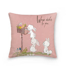 Easter Bunny Polyester Throw Pillow for Home Decor Sofa by Ljojo