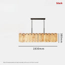 Ljojo Luxury Onyx Stone Chandelier Pendant Lights for Villa Loft Living Room House Decor