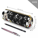 Ljojo Mickey Mouse Minnie Leather Pencil Holder Bag for Students School Gift