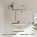 Ljojo Flying Saucer LED Pendant Lights Cream Chandelier Home Room Decoration French Minimalist Style