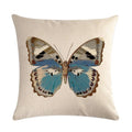 Butterfly Cotton Linen Throw Pillow Cover for Home & Car Decor - Ljojo