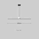 Ljojo Long Strip LED Pendant Light Marble Nordic Chandelier for Home Decor