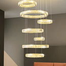 Ljojo Luxury Crystal Chandelier Modern LED Lighting for Bedroom, Dining, and Staircase